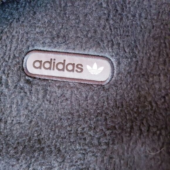 Adidas Mens Track Jacket Full Zip Two Front Pocket Firebird Sherpa Black XLarge - Picture 9 of 16